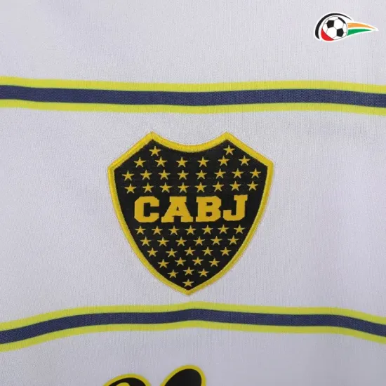Camiseta Boca Juniors Replicas Away Segundo Kit 1999/00 Classicas Branco Camiseta Boca Juniors Replicas Away Segundo Kit 1999/00 Classicas Branco