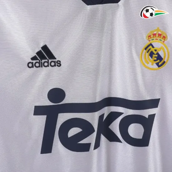 Equipacione Real Madrid Baratas Local 1998/00 Retro Classicas ML Branco Equipacione Real Madrid Baratas Local 1998/00 Retro Classicas ML Branco