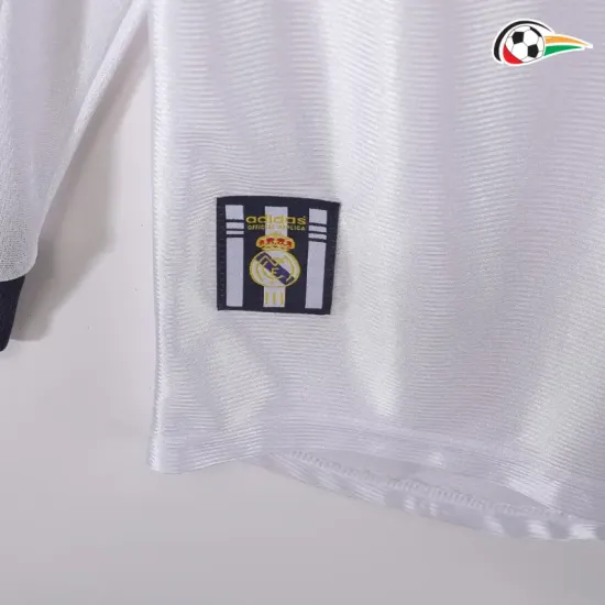 Equipacione Real Madrid Baratas Local 1998/00 Retro Classicas ML Branco Equipacione Real Madrid Baratas Local 1998/00 Retro Classicas ML Branco