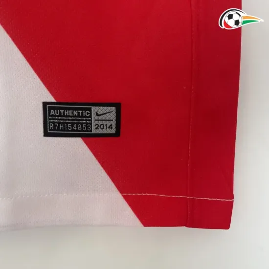 Monaco Equipacione Qualidade AAA Primeiro Kit 2014/15 Retro Classicas Vermelho/Branco Monaco Equipacione Qualidade AAA Primeiro Kit 2014/15 Retro Classicas Vermelho/Branco