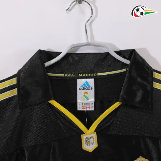 Real Madrid Camisola Qualidade TAILANDESA Away 1999/01 Retro ML Preto Real Madrid Camisola Qualidade TAILANDESA Away 1999/01 Retro ML Preto