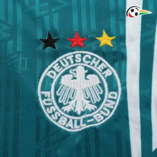 Alemania Camisola Qualidade Premium Visitante 1996 Retro Niños Verde Alemania Camisola Qualidade Premium Visitante 1996 Retro Niños Verde