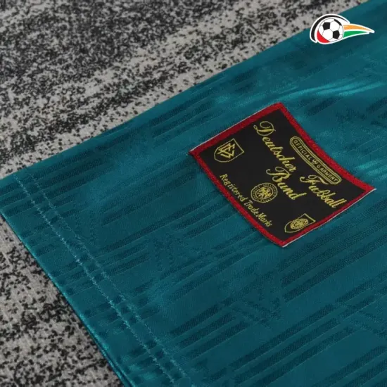 Alemania Camisola Qualidade Premium Visitante 1996 Retro Niños Verde Alemania Camisola Qualidade Premium Visitante 1996 Retro Niños Verde