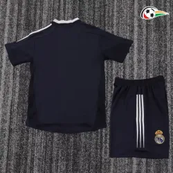 Real Madrid Camisa Qualidade AAA Visitante 2004/05 Vintage Niños Preto