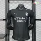 Camisa Manchester City Futebol Visitante Segundo Kit 2025/26 Jogador Preto Camisa Manchester City Futebol Visitante Segundo Kit 2025/26 Jogador Preto