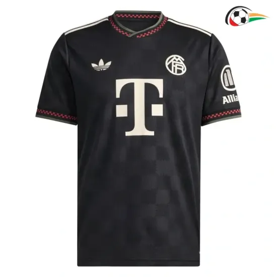 Camiseta Bayern Múnich Replicas Terceiro Kit 2025/26 Preto Camiseta Bayern Múnich Replicas Terceiro Kit 2025/26 Preto