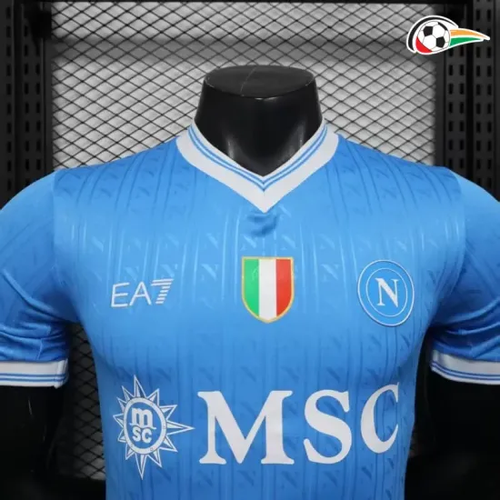 Camiseta Napoli Qualidade Premium Local Primeiro Kit 2025/26 Versão Jogador Azul Camiseta Napoli Qualidade Premium Local Primeiro Kit 2025/26 Versão Jogador Azul