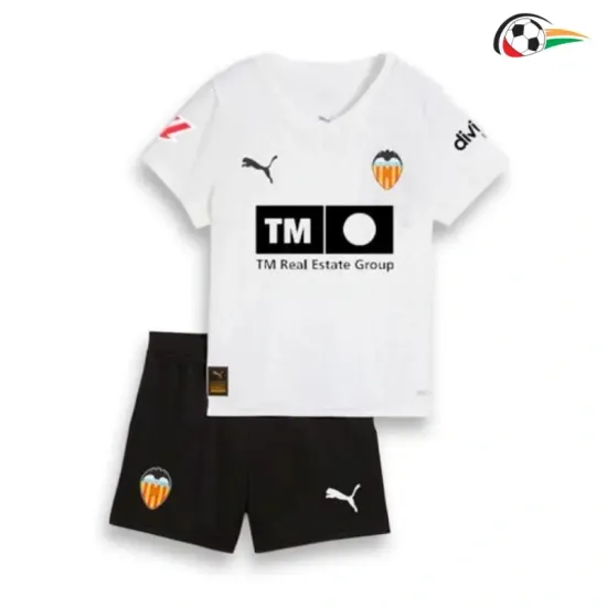 Valencia Camisa Qualidade AAA Home 2025/26 (Camisola + Calções) Branco