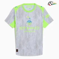 Equipacione Manchester City Baratas Thrid 2025/26 Cinza/Verde