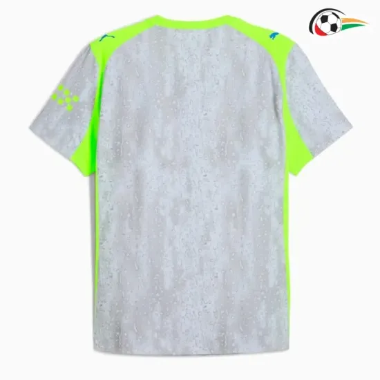 Equipacione Manchester City Baratas Thrid 2025/26 Cinza/Verde Equipacione Manchester City Baratas Thrid 2025/26 Cinza/Verde