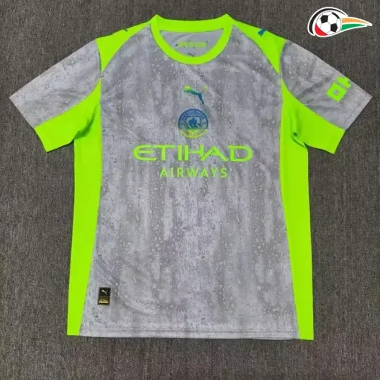 Equipacione Manchester City Baratas Thrid 2025/26 Cinza/Verde Equipacione Manchester City Baratas Thrid 2025/26 Cinza/Verde