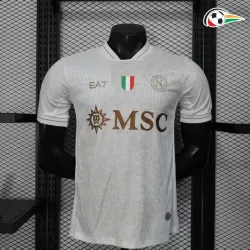 Equipacione Napoli Futebol Away 2025/26 Jogador Branco