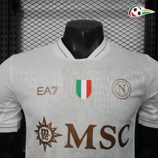 Equipacione Napoli Futebol Away 2025/26 Jogador Branco Equipacione Napoli Futebol Away 2025/26 Jogador Branco