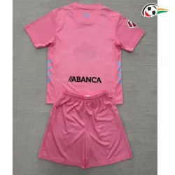 Camisa Celta de Vigo Baratas Thrid 2025/26 Niños com Patch da La Liga Rosa