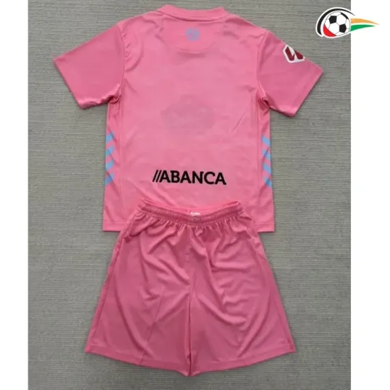 Camisa Celta de Vigo Baratas Thrid 2025/26 Niños com Patch da La Liga Rosa Camisa Celta de Vigo Baratas Thrid 2025/26 Niños com Patch da La Liga Rosa