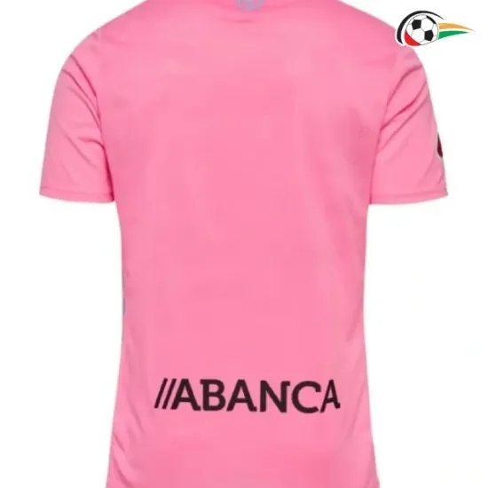 Camisola Celta de Vigo Replicas Thrid Terceiro Kit 2025/26 com Patch da La Liga Rosa Camisola Celta de Vigo Replicas Thrid Terceiro Kit 2025/26 com Patch da La Liga Rosa