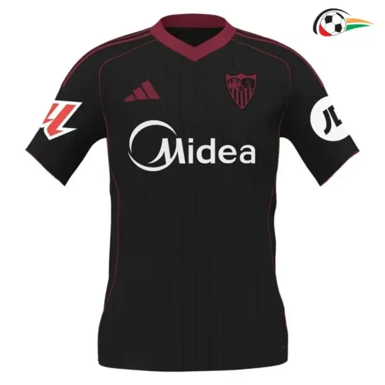 Equipacione Sevilla FC Qualidade AAA Alternativa 2025/26 com Patch da La Liga Preto Equipacione Sevilla FC Qualidade AAA Alternativa 2025/26 com Patch da La Liga Preto