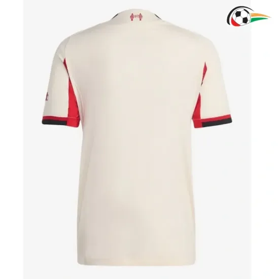 Liverpool Equipacione Baratas Segundo Kit 2025/26 Branco Liverpool Equipacione Baratas Segundo Kit 2025/26 Branco