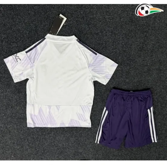 Camisa Manchester United Qualidade AAA Away Segundo Kit 2025/26 Infantil Branco Camisa Manchester United Qualidade AAA Away Segundo Kit 2025/26 Infantil Branco
