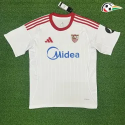 Camisa Sevilla FC Futebol Home 2025/26 Branco