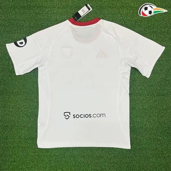 Camisa Sevilla FC Futebol Home 2025/26 Branco Camisa Sevilla FC Futebol Home 2025/26 Branco
