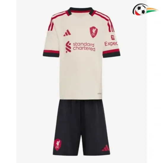 Camisola Liverpool Qualidade TAILANDESA Away 2025/26 Niños Branco Camisola Liverpool Qualidade TAILANDESA Away 2025/26 Niños Branco