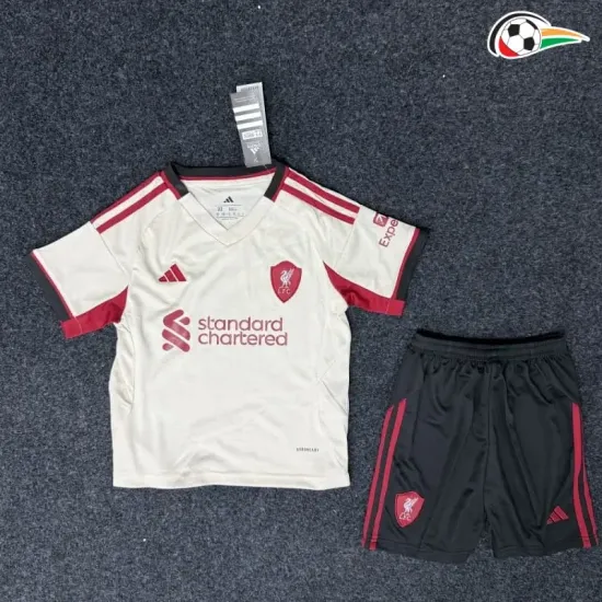 Camisola Liverpool Qualidade TAILANDESA Away 2025/26 Niños Branco Camisola Liverpool Qualidade TAILANDESA Away 2025/26 Niños Branco