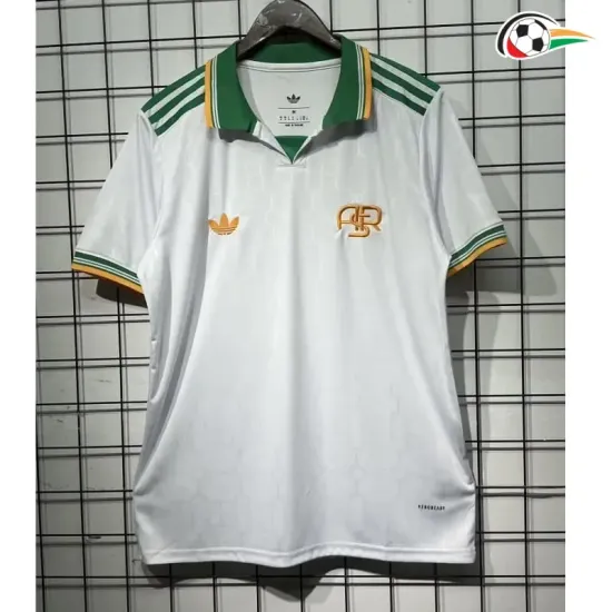 Equipacione AS Roma Futebol Terceiro Kit 2025/26 Branco Equipacione AS Roma Futebol Terceiro Kit 2025/26 Branco