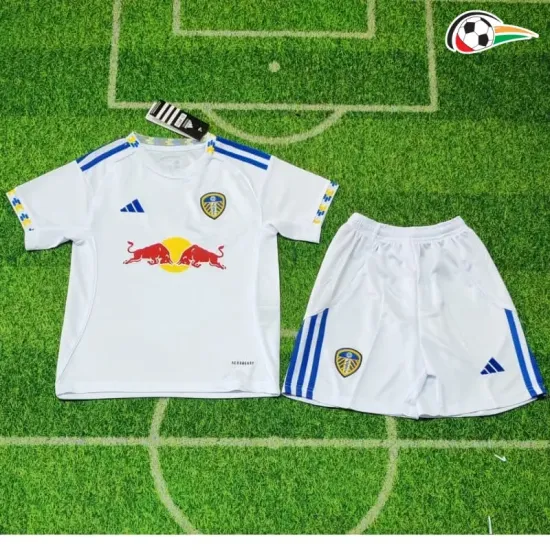 Leeds United Camisa Baratas Primeiro Kit 2025/26 Niños Branco Leeds United Camisa Baratas Primeiro Kit 2025/26 Niños Branco
