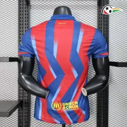 Barcelona Camiseta Replicas 4th 2025/26 Versão Jogador Azul/Vermelho