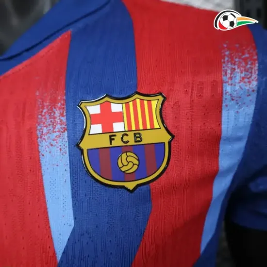 Barcelona Camiseta Replicas 4th 2025/26 Versão Jogador Azul/Vermelho Barcelona Camiseta Replicas 4th 2025/26 Versão Jogador Azul/Vermelho