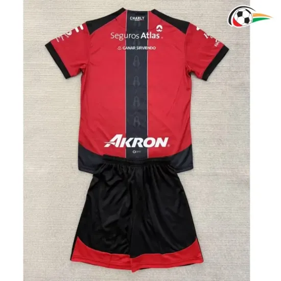 Camisa Atlas FC Baratas Local Primeiro Kit 2025/26 Niños Vermelho/Preto Camisa Atlas FC Baratas Local Primeiro Kit 2025/26 Niños Vermelho/Preto