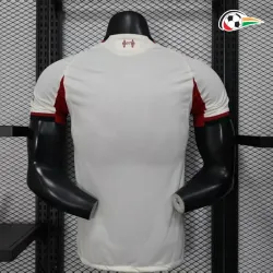 Camiseta Liverpool Qualidade TAILANDESA Away 2025/26 Versão Jogador Branco