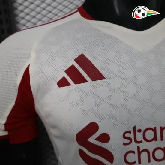 Camiseta Liverpool Qualidade TAILANDESA Away 2025/26 Versão Jogador Branco Camiseta Liverpool Qualidade TAILANDESA Away 2025/26 Versão Jogador Branco