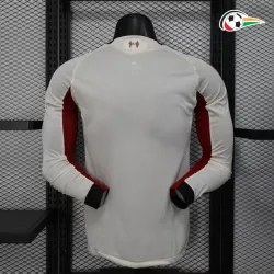 Equipacione Liverpool Qualidade AAA Visitante 2025/26 Jogador ML Branco