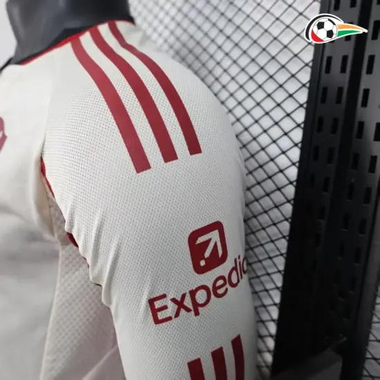 Equipacione Liverpool Qualidade AAA Visitante 2025/26 Jogador ML Branco Equipacione Liverpool Qualidade AAA Visitante 2025/26 Jogador ML Branco