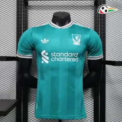 Liverpool Camisola Qualidade Premium Alternativa 2025/26 Versão Jogador Verde