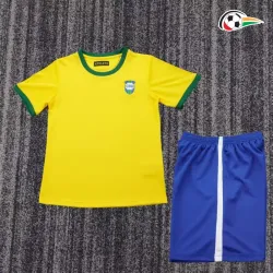 Brasil Camiseta Replicas 1970 Classicas Niños Amarelo