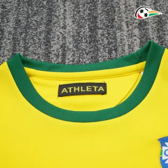 Brasil Camiseta Replicas 1970 Classicas Niños Amarelo Brasil Camiseta Replicas 1970 Classicas Niños Amarelo