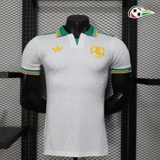 Camisa AS Roma Qualidade AAA Thrid Terceiro Kit 2025/26 Jogador Branco Camisa AS Roma Qualidade AAA Thrid Terceiro Kit 2025/26 Jogador Branco