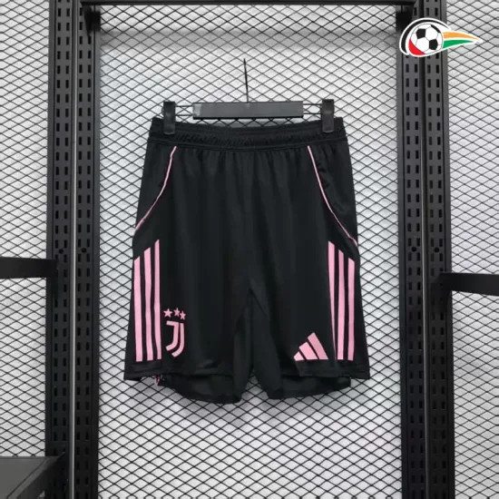 Juventus Shorts Replicas Home Primeiro Kit 2025/26 Versão Jogador Preto Juventus Shorts Replicas Home Primeiro Kit 2025/26 Versão Jogador Preto