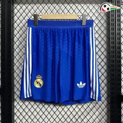 Shorts Real Madrid Qualidade TAILANDESA Thrid 2025/26 Versão Jogador Azul