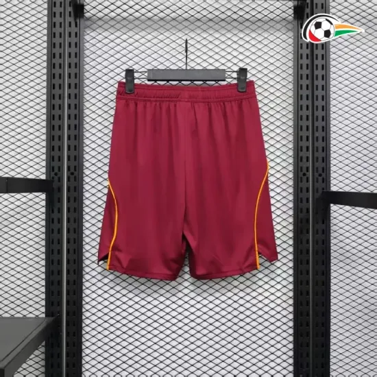 AS Roma Shorts Qualidade TAILANDESA Home 2025/26 Versão Jogador Vermelho AS Roma Shorts Qualidade TAILANDESA Home 2025/26 Versão Jogador Vermelho