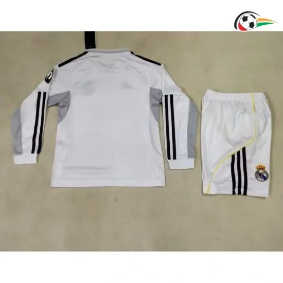 Real Madrid Camisa Qualidade AAA Primeiro Kit 2025/26 Infantil ML Branco Real Madrid Camisa Qualidade AAA Primeiro Kit 2025/26 Infantil ML Branco