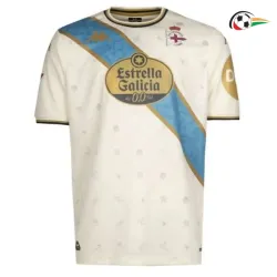 Deportivo de La Coruña Camisa Futebol Thrid 2025/26 com Patch da La Liga Branco