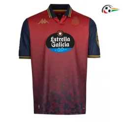 Deportivo de La Coruña Camisola Qualidade Premium Away 2025/26 com Patch da La Liga Vermelho