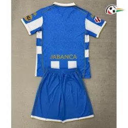 Equipacione Deportivo de La Coruña Qualidade AAA Home Primeiro Kit 2025/26 (Camisola + Calções) com Patch da La Liga Branco/Azul