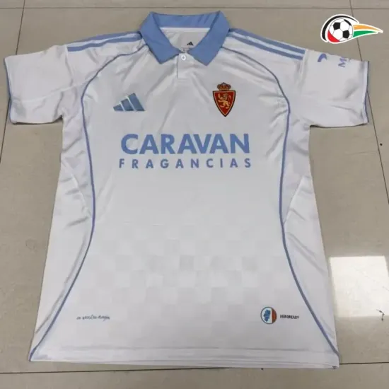 Real Zaragoza Camiseta Qualidade Premium Home 2025/26 Branco Real Zaragoza Camiseta Qualidade Premium Home 2025/26 Branco