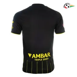 Real Zaragoza Equipacione Futebol Segundo Kit 2025/26 Preto