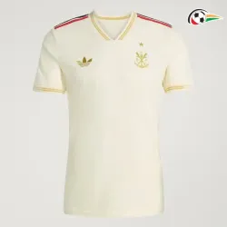 Camisa Flamengo Futebol Alternativa 2025/26 Branco